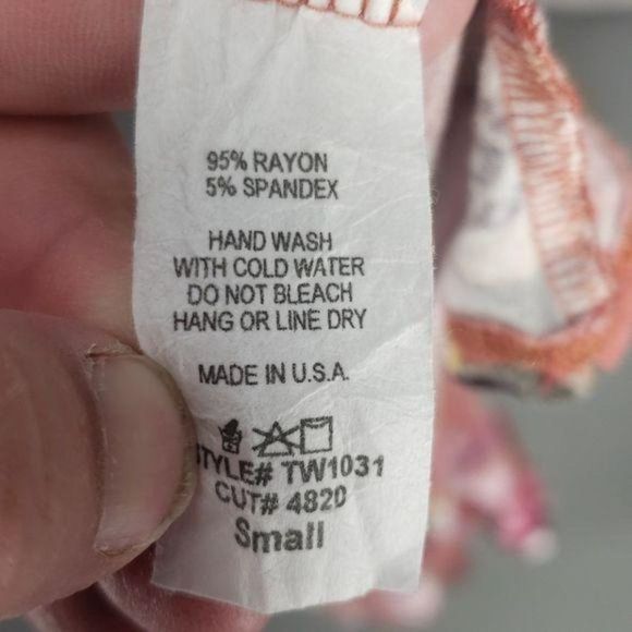 Pomelo Floral Print 3/4 Sleeve Small Blouse Style‎ TW1031 - Picture 3 of 7